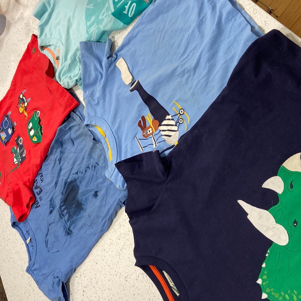 Five Boys size 6 embroidered or Joules shirt lot (5 shirts)